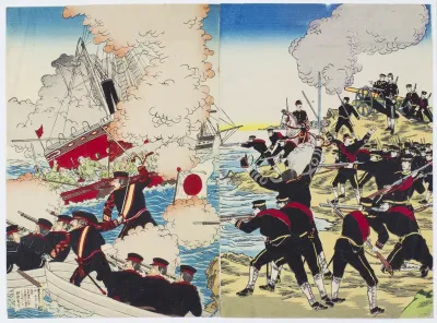 Battle Scene from the Sino-Japanese War
