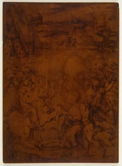 Battle Scene with the Emblems of the Farnese Family