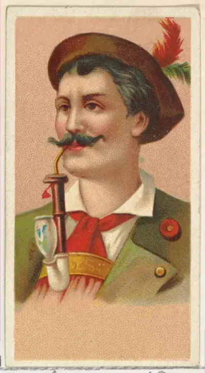 Bavarian Hunter, printer's sample from World's Smokers series (N33) for Allen & Ginter Cigarettes