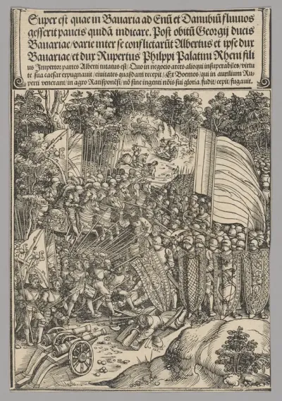 Bavarian War, plate 18 from Historical Scenes from the Life of Emperor Maximilian I from the Triumphal Arch