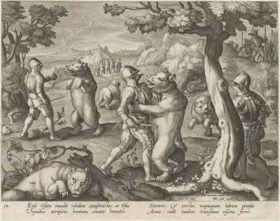 Bear Hunt, from "Venationes Ferarum, Avium, Piscium..."