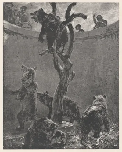 Bear Pit in Zoo