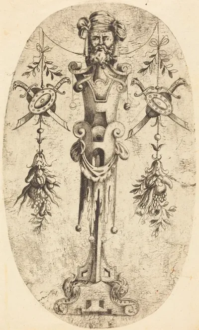 Bearded Head on a Pedestal