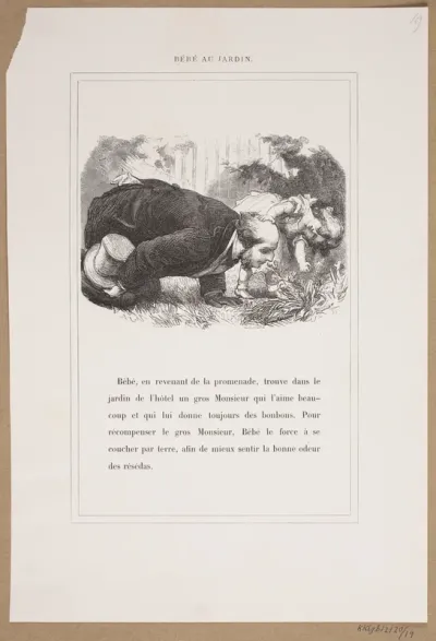 Bébé au jardin