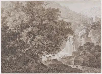 Bebost berglandschap (Tivoli)