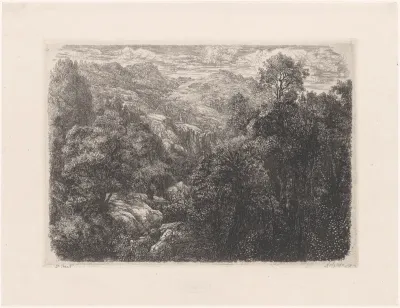 Bebost berglandschap