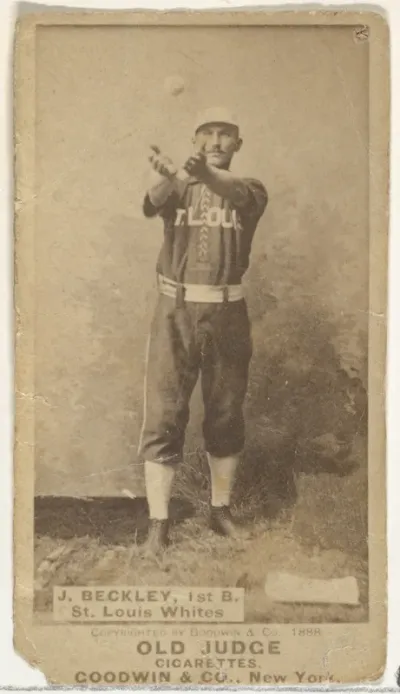 Beckley, 1st Base, St. Louis Whites, from the Old Judge series (N172) for Old Judge Cigarettes