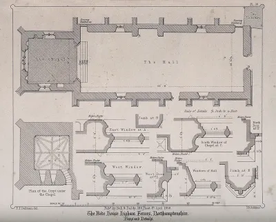 Bede House, Higham Ferrers, Northamptonshire: floor plans