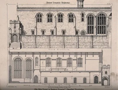 Bede House [or Brother's Hospital], Stamford, Licolnshire: design drawings