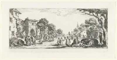 Bedelaars en stervenden langs de weg