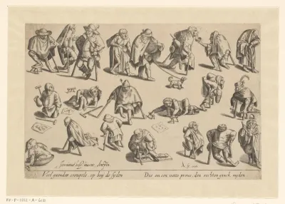 Bedelaars met lichamelijke beperkingen