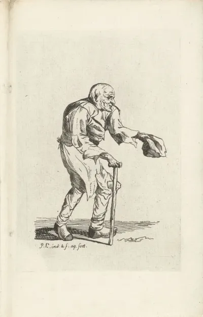 Bedelende grijsaard