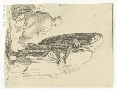 Bedelende vrouw