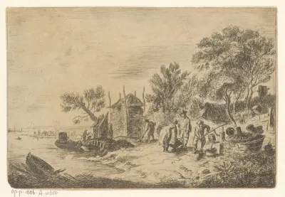 Bedrijvigheid langs de waterkant