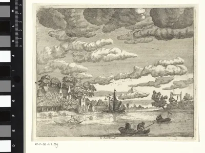 Bedrijvigheid op een rivier