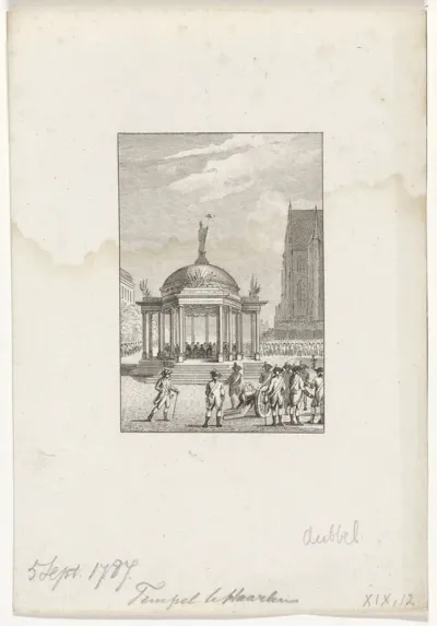 Beëdiging van het regeringsreglement in Haarlem, 1787