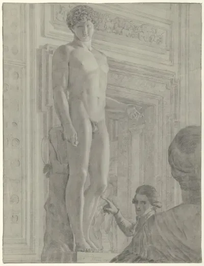 Beeld van Antinous Albanie in het Capitolijns Museum te Rome