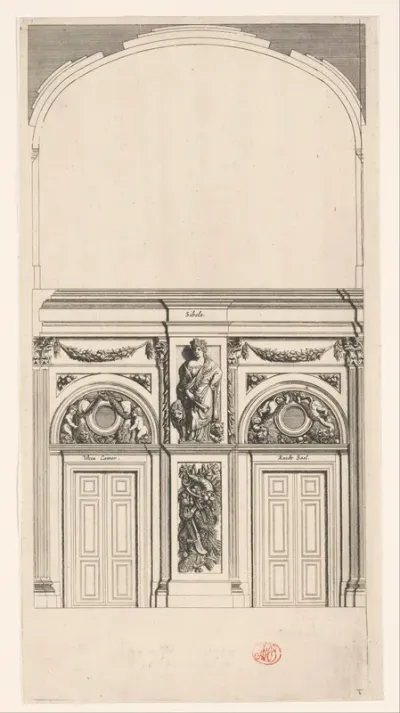 Beeld van Cybele in de oostelijke galerij van het Stadhuis op de Dam