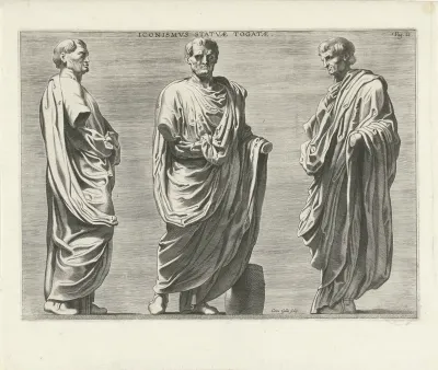 Beeld van een man in toga