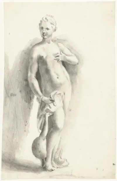 Beeld van Juno en de pauw