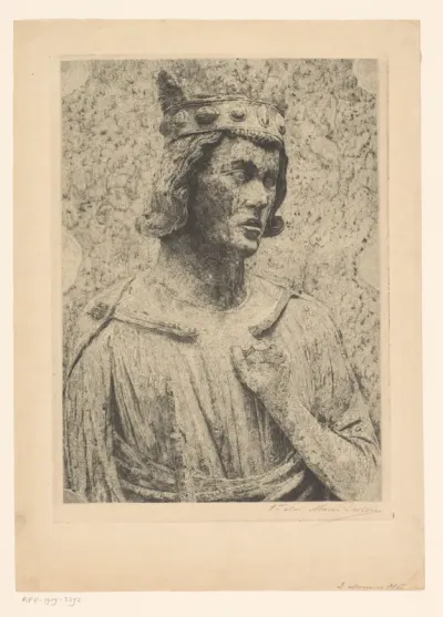 Beeld van Lodewijk IX