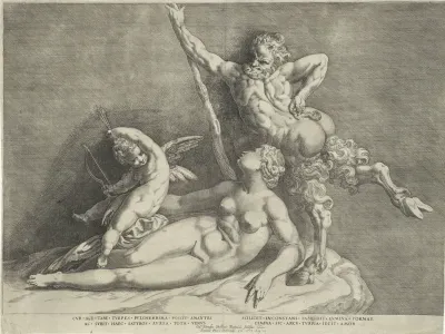 Beeldengroep van Venus, Amor en een sater