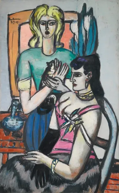 Before the Ball / Two Women with Cat