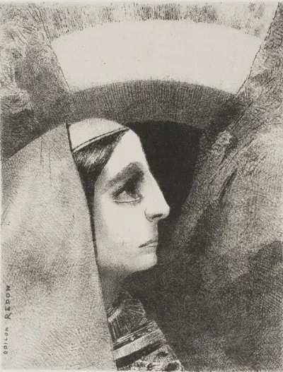 Before the Black Sun of Melancholy, Lenore Appears, plate two from To Edgar Poe