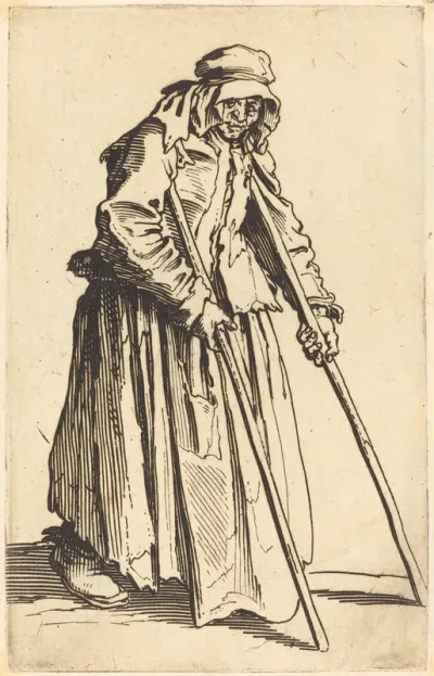 Beggar Woman with Crutches