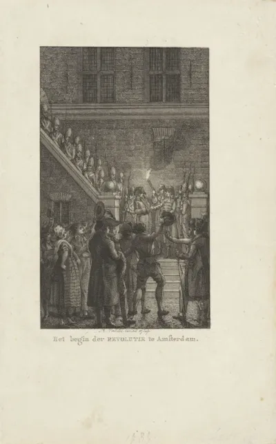 Begin van de revolutie te Amsterdam, 1795