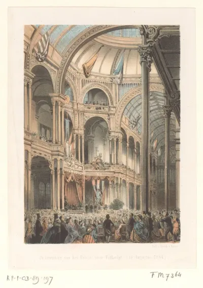 Begrafenis van de Delftsche Akademie, 30 juni 1864
