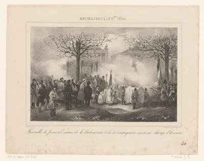 Begrafenis van Jenneval, Brussel 1830
