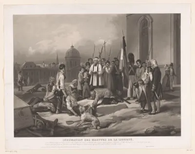 Begrafenis van slachtoffers van de Julirevolutie