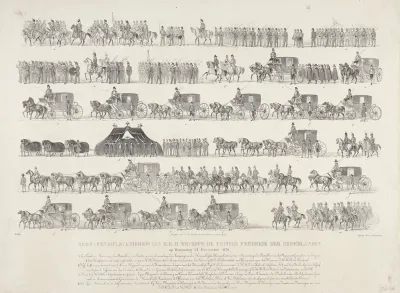 Begrafenisplechtigheid van H.K.H. Mevrouw de Prinses Frederik der Nederlanden, op Woensdag 21 December 1870