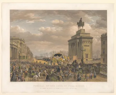 Begrafenisstoet van de hertog van Wellington