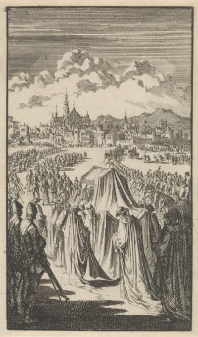 Begrafenisstoet van Don Juan van Oostenrijk, 1574