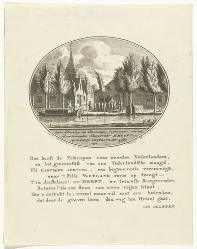 Begrafenisstoet van H. Hooft Dz. te Vreeland, 1794