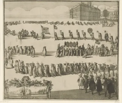 Begrafenisstoet van Michiel Adriaenszoon de Ruyter
