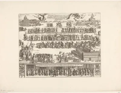 Begrafenisstoet van paus Clemens X
