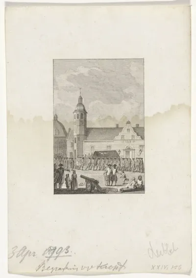 Begrafenisstoet voor Joachim Maurits baron van Kropff, 1793