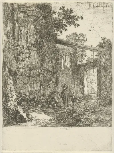 Begroeide ruïne