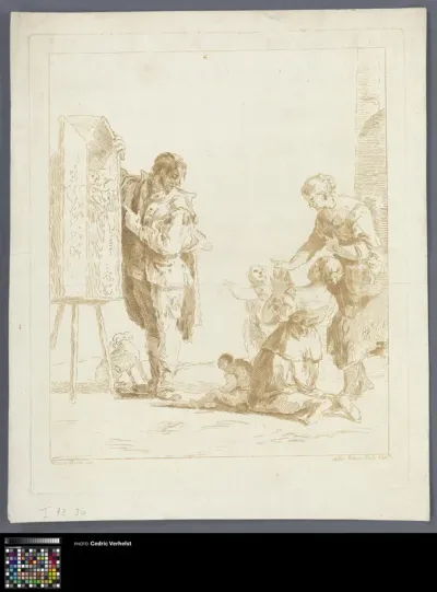 Beholding a statue
