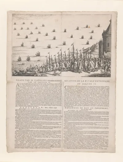 Bekendmaking van een mislukte moordaanslag op koning Willem III, 1696