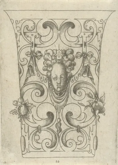 Beker met een mascaron