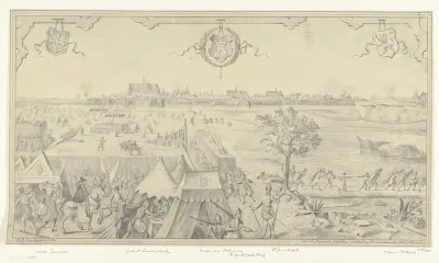Beleg van Alkmaar in 1573, gezien vanuit het zuiden