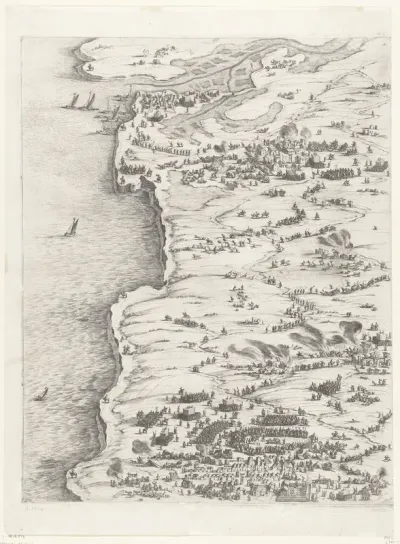 Beleg van La Rochelle, september 1627-oktober 1628 (centrale kaart, deel linksboven)