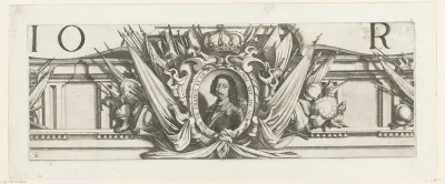 Beleg van La Rochelle, september 1627-oktober 1628 (randwerk, deel middenboven)