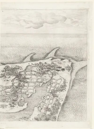 Beleg van Saint Martin op het Île de Ré, juli-november 1627 (centrale kaart, deel rechtsboven)