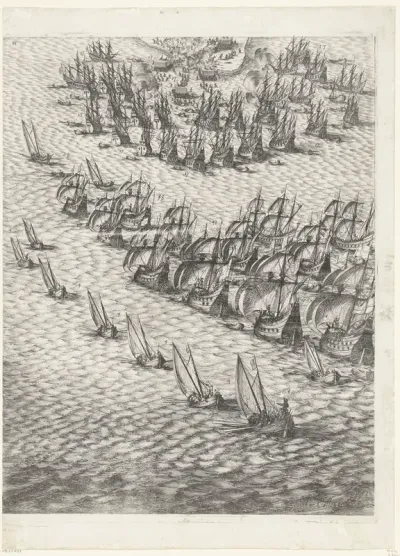 Beleg van Saint Martin op het Île de Ré, juli-november 1627 (centrale kaart, deel rechtsonder)