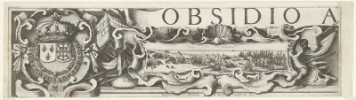 Beleg van Saint Martin op het Île de Ré, juli-november 1627 (randwerk, deel linksboven)